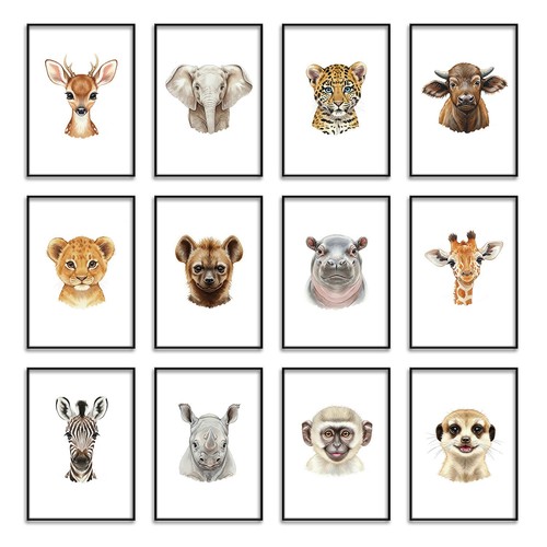 Safari nursery prints - safari, prints,