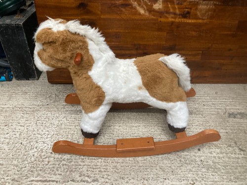 Brown white rocking - white, horse