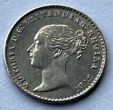 1873 Victoria 0.925 Silver Maundy Penny Coin