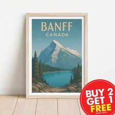 Banff Canada Retro Travel