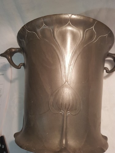 Art nouveau pewter - art, ice