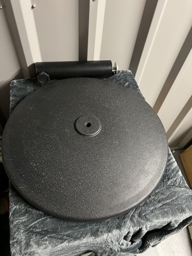 Round black garden patio - black,