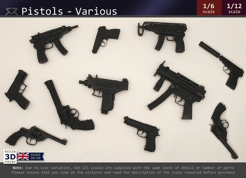 Pistol 6 scale - scale,