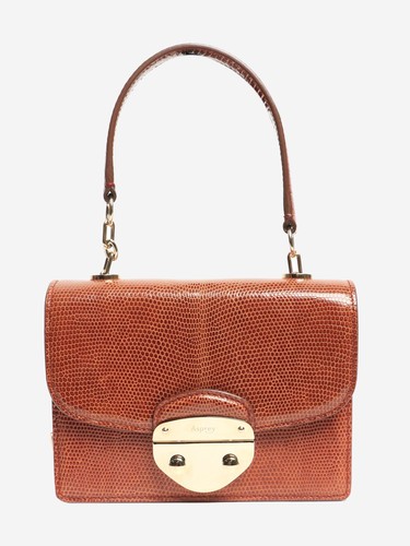 Asprey brown lizard mini - brown,