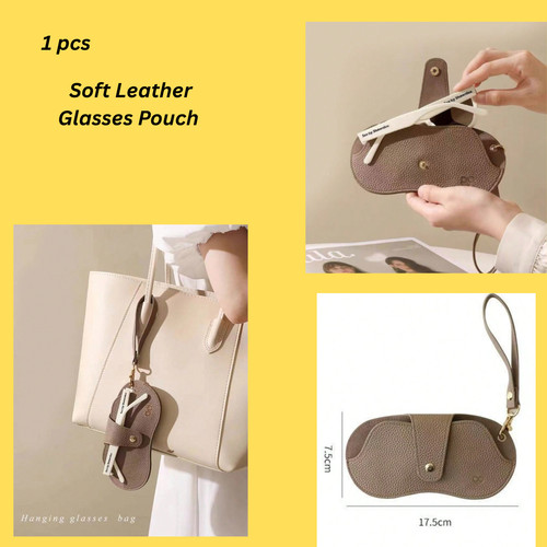 Soft leather glasses pouch - glasses, |