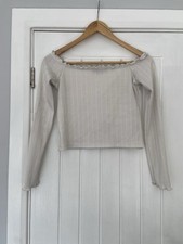 Primark Bardot Ribbed Frill