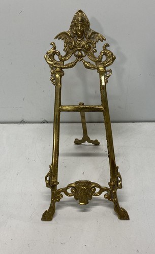 Vintage brass display easel - display,