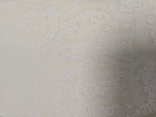 3 Metres Tone On Tone , Cream On Cream 100% Cotton 110cm Wide  Floral Paisley 