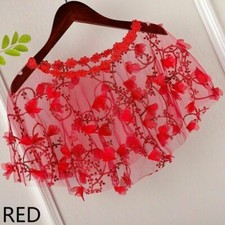 Women Mesh Lace Cape Bolero