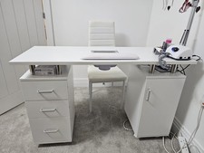 Beauty Professional Manicure Table Nail Salon Station Desk with Dust Collectors