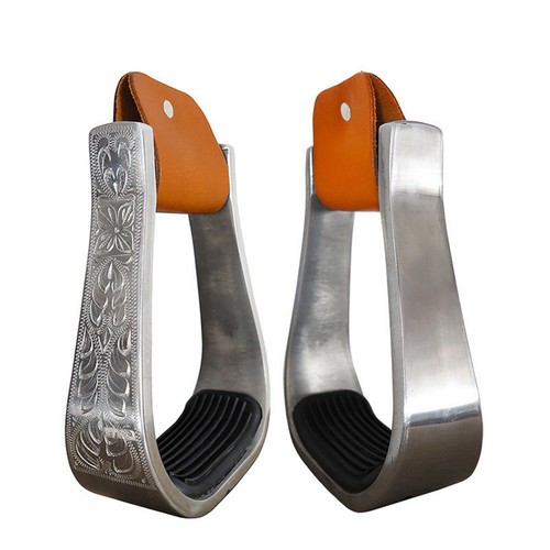 Engraved western stirrup - engraved,