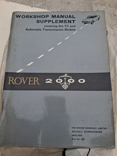 Rover 2000tc 2000sc auto - rover,