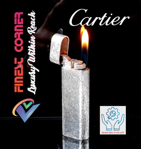 Cartier lighter rare silver - cartier,