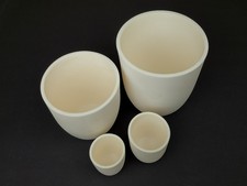 Ceramic crucible for metal