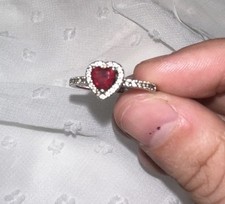 Pandora Red Heart Ring