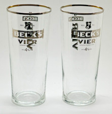 PAIR OF BECKS VIER LAGER PINT