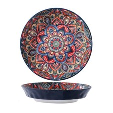 Dinner Plates Salad Dish Flower Pattern Bohemians Colorful MealDish Household﻿﻿﻿