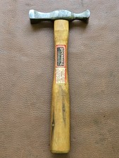 Special Channeling Sinking Metal Forming Hammer With Dependable Handle Old Tool
