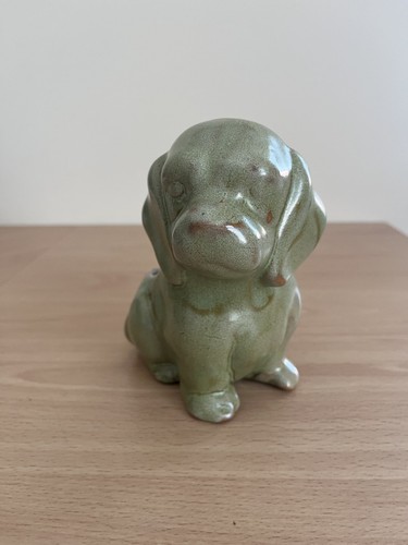 Vintage ceramic dog planter - vintage,