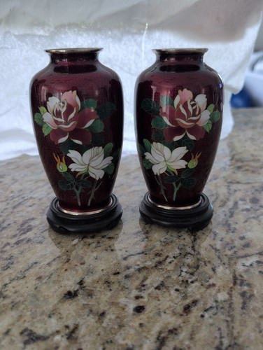 Pair vintage japanese ginbari - pair,