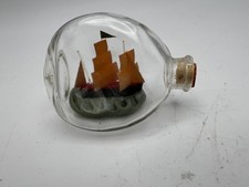 Vintage Miniature Ship In a