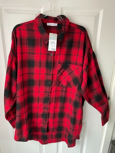 Primark red black check shirt - primark,