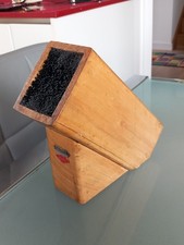 Stellar P.Sabatier Fibre & Beechwood Knife Block.Used