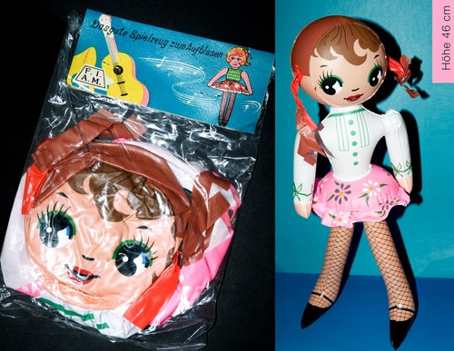 Vintage inflatable doll - vintage,