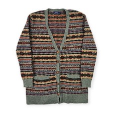 Polo Ralph Lauren Fair Isle Knit Cardigan Vest Jumper Men's Small 