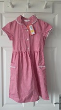Girls School Dress Gingham M&S