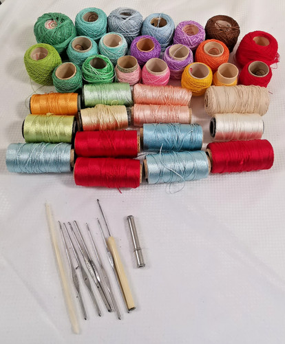 Vintage crochet sewing threads - crochet,