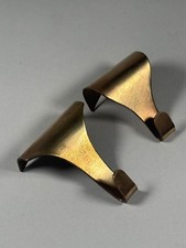2x Reclaimed Metal Vintage Picture Rail Hooks Mirror Hanger  (Odd) #2808