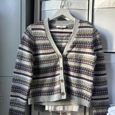 Seasalt Knit Cardigan, Striped