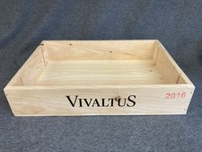 Bargain Shallow WOODEN WINE BOXES x4 - Crates - Vintage Shabby Chic Home Storage