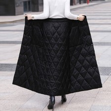Women Padded Long Skirt Thick
