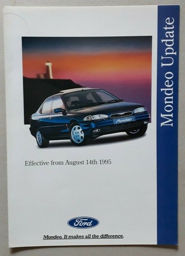 Ford mondeo update brochure - ford,
