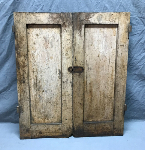 Antique small pair wood - small,