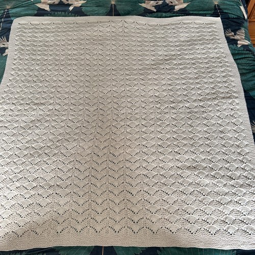 Hand knitted blanket baby - knitted,