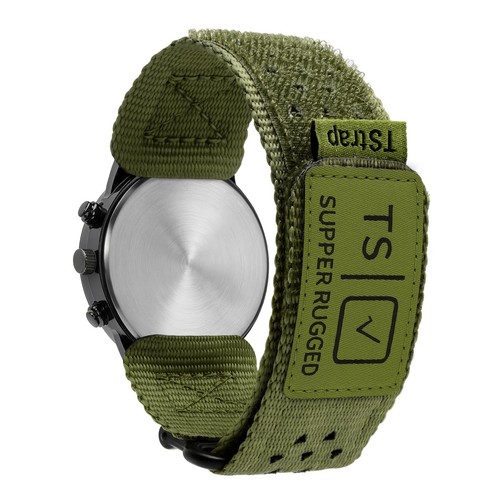Nylon sport watch band green - sport,