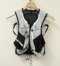 Men's SALOMON White/Black ADV Skin Cross Season 15 Running Vest - CG G38