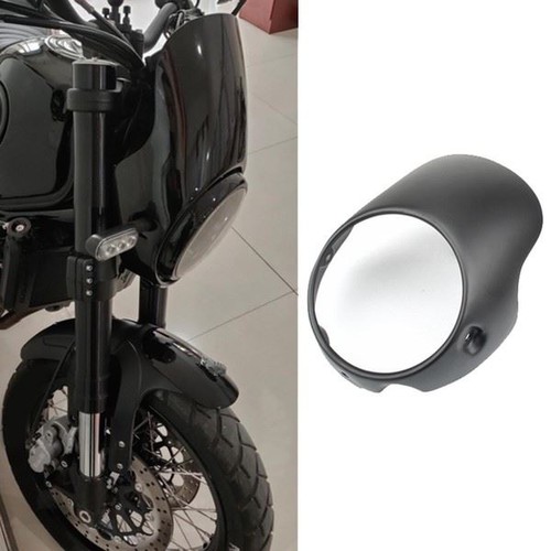 Black motorcycle retro cafe - black,