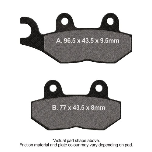 Ebc brake pads - pads, rear