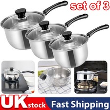 3PCS Saucepan Pan Set