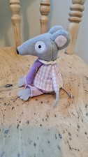 Charlie Mouse Bagpuss vintage rare purple clothing variation sound not working