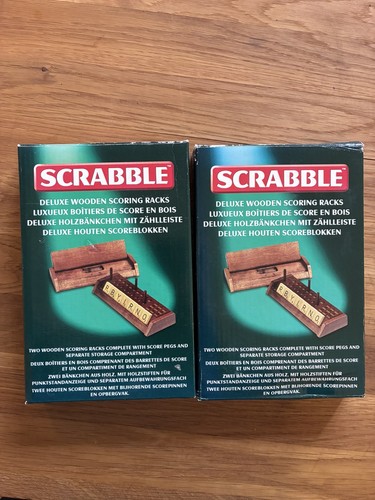 Scrabble deluxe wooden - scrabble,