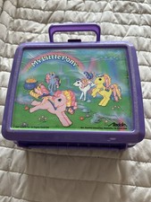 Collectors’ My Little Pony Plastic Lunch Box With Unmatched Thermos Distressed**