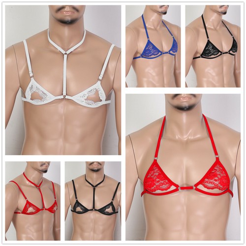Adult mens lace bralette bra - mens,