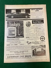 BENTLEY CONTINENTAL MULLINER FASTBACK BODY 1956 A4 FILE 46