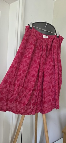 Toast floral lined skirt red - toast,