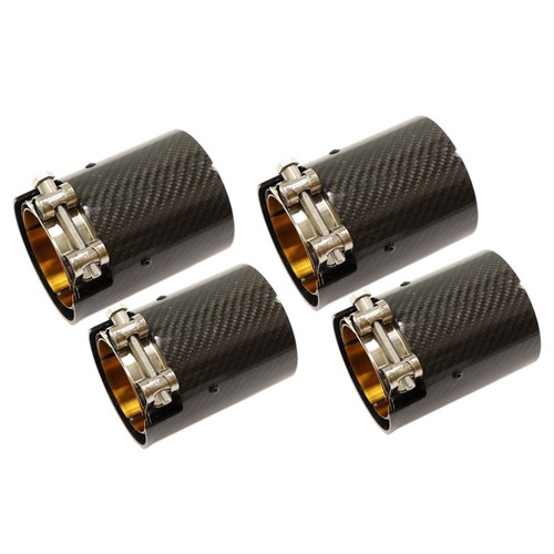 End pipe 72mm - 4x, gold